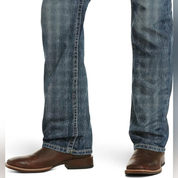 ARIAT MEN'S M5 LOW RISE STRAIGHT LEG JEANS NWT Sz 38/36 - Picture 5 of 7